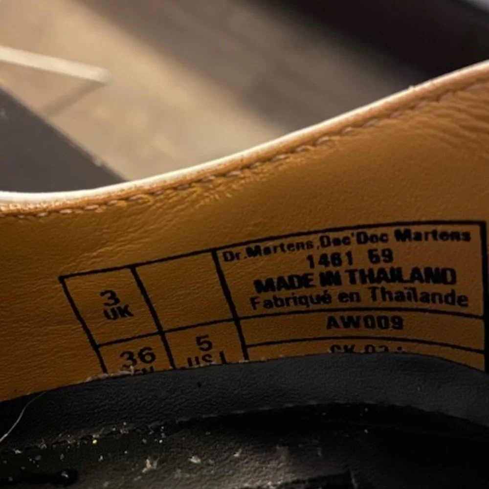 White Dr. Martens 1461 Size 3UK/5US - Picture 7 of 8